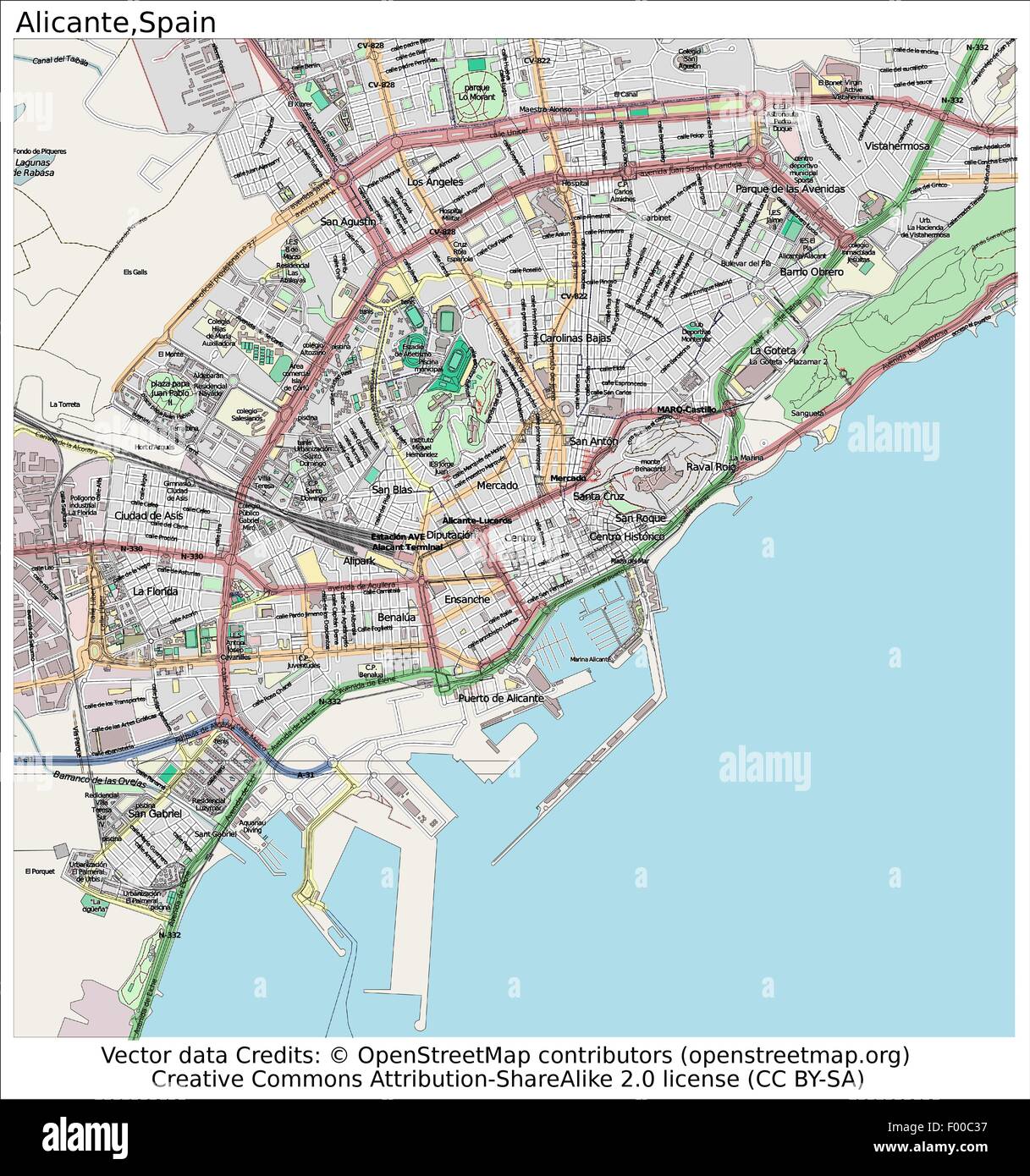 Map Of Alicante City Alicante Spain Country City Island State Location Map Stock Vector Image &  Art - Alamy