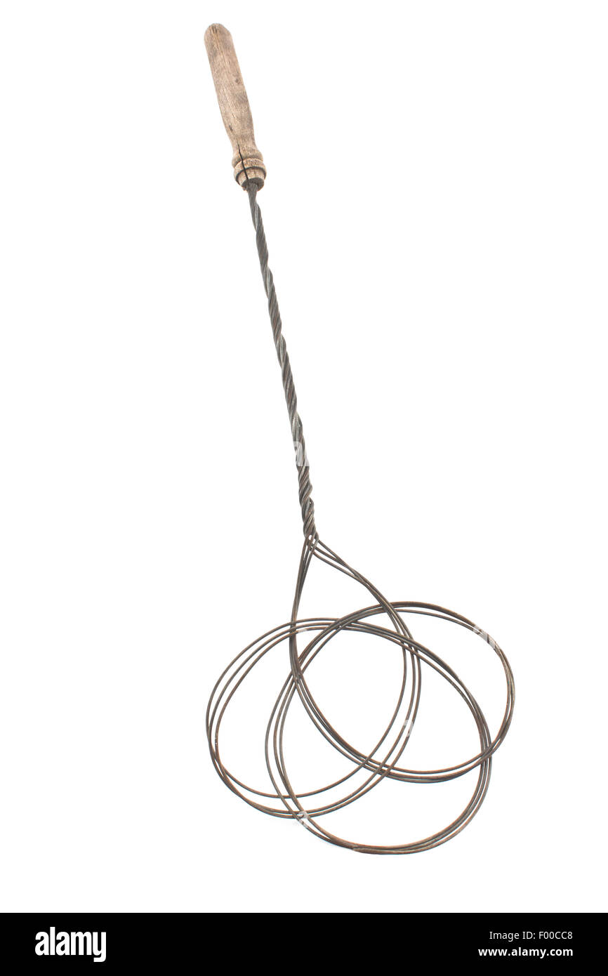 Old rusty carpet beater isolated on white Stock Photo Alamy