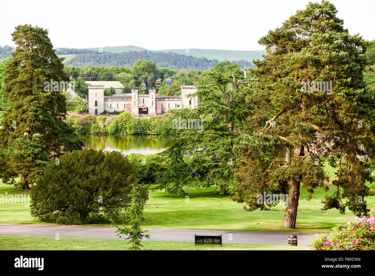 Alton Towers Estate Theme Park Gardens Staffordshire England UK Stock Photo