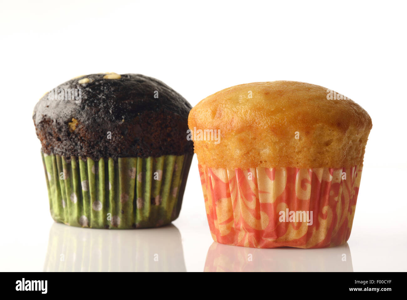 Vanilla and Chocolate Muffin Stock Photo Alamy