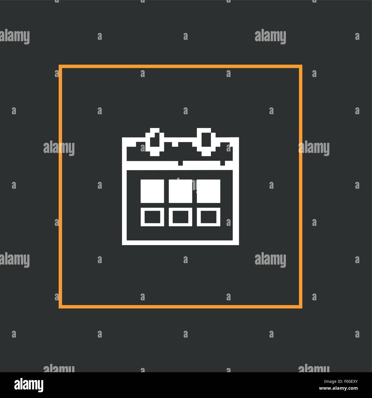 Simple stylish pixel icon calendar. Vector design Stock Vector Image ...