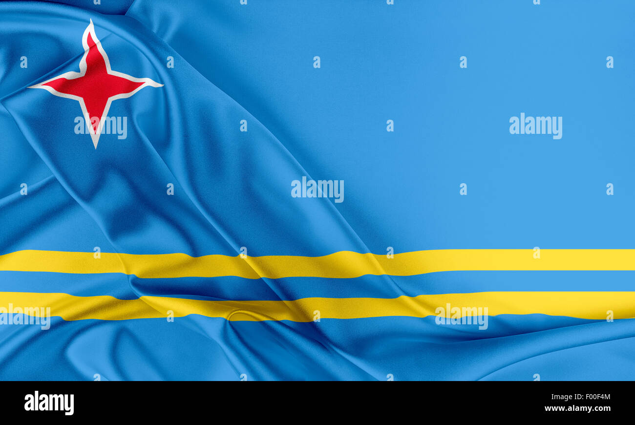 Aruba flag hi-res stock photography and images - Alamy