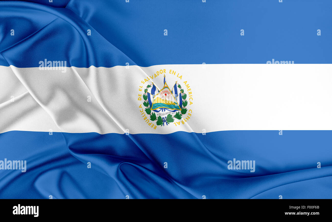 El Salvador Flag Stock Photo Alamy