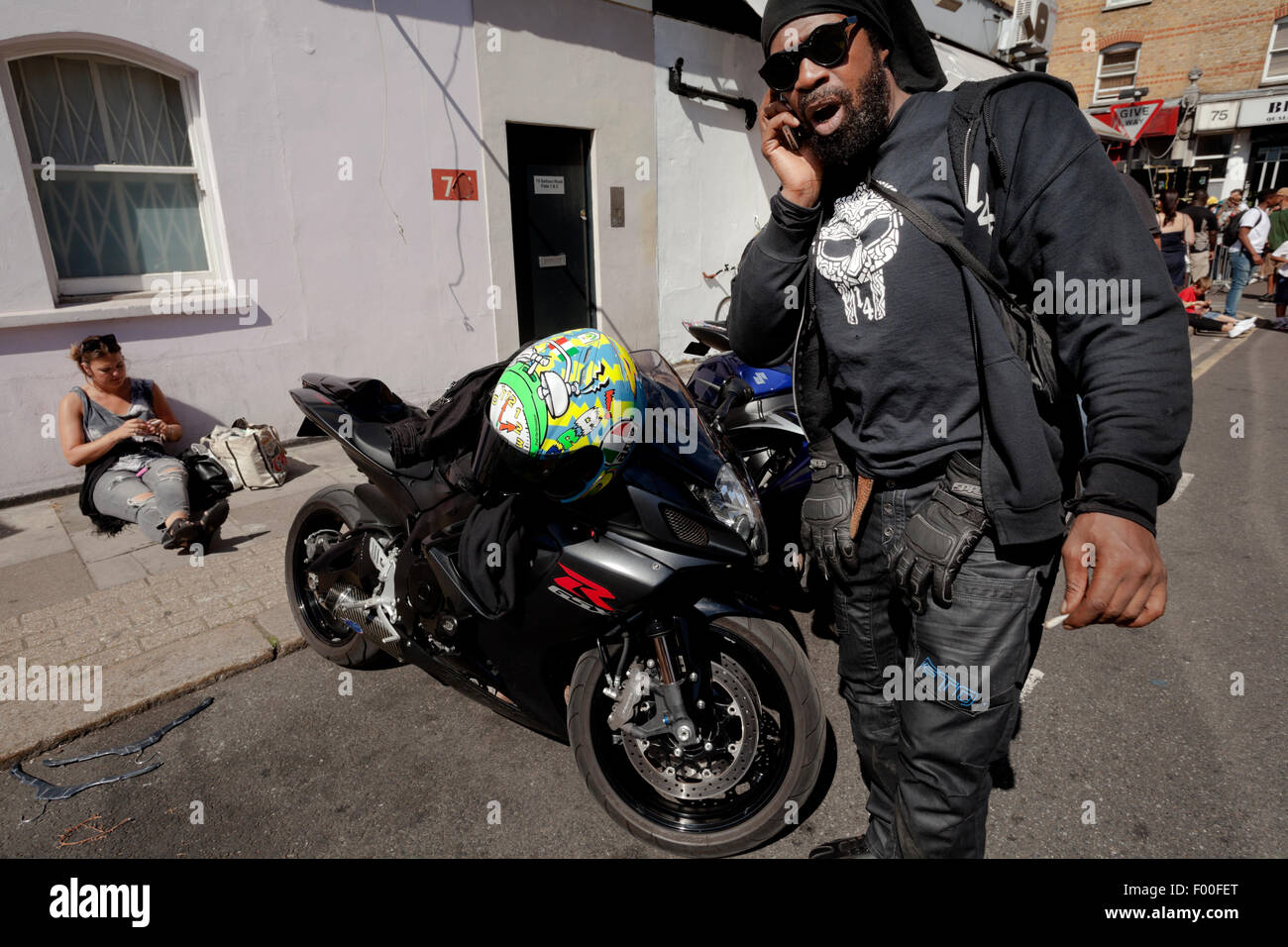 Bikers at Brixton Splash 2015 Stock Photo