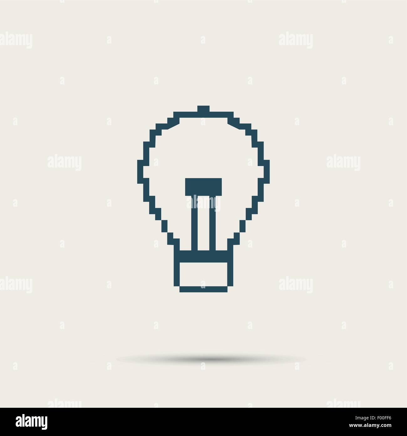 Simple stylish pixel icon bulb. Vector design Stock Vector Image & Art ...