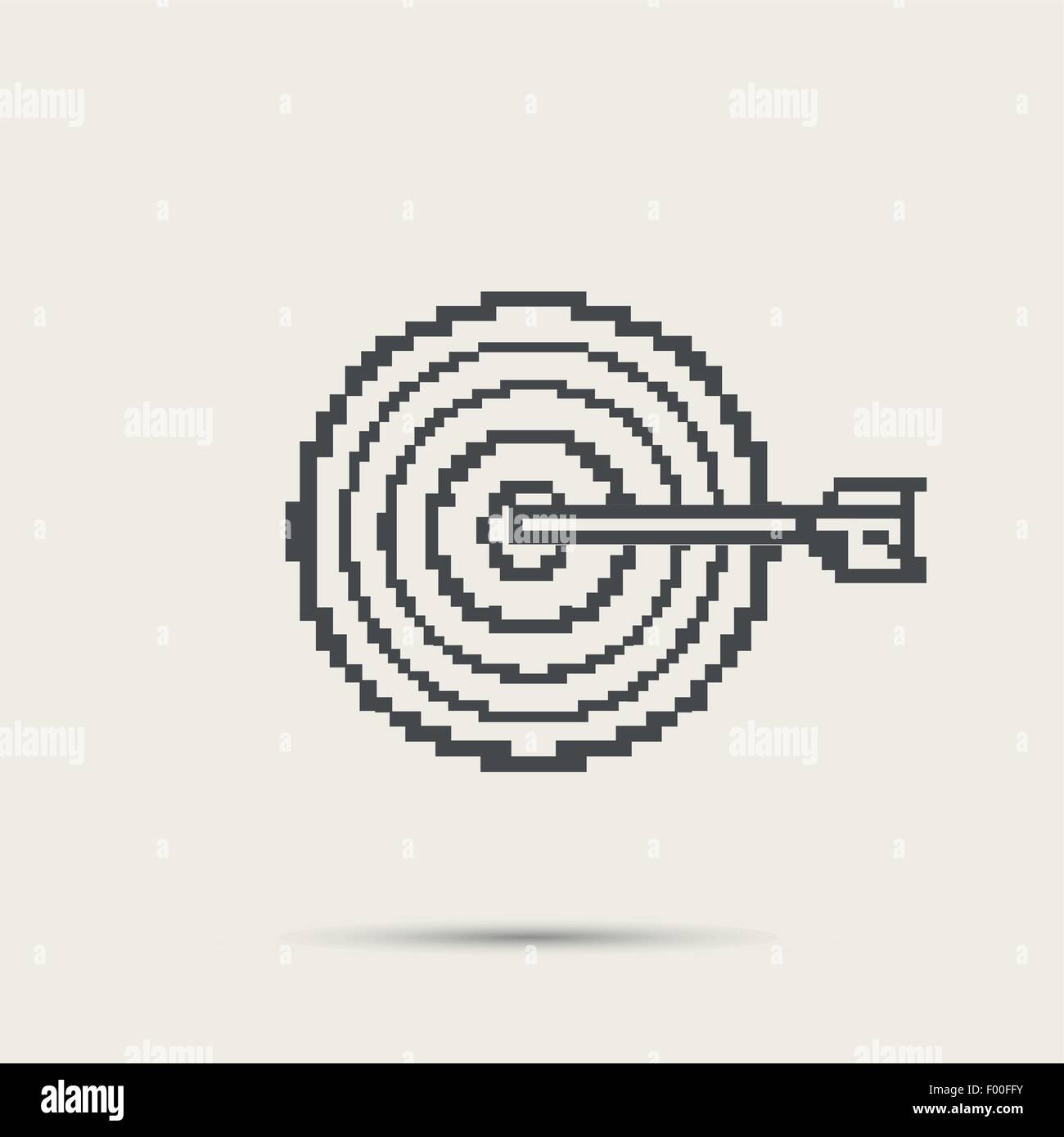 Simple stylish pixel icon darts. Vector design Stock Vector Image & Art -  Alamy