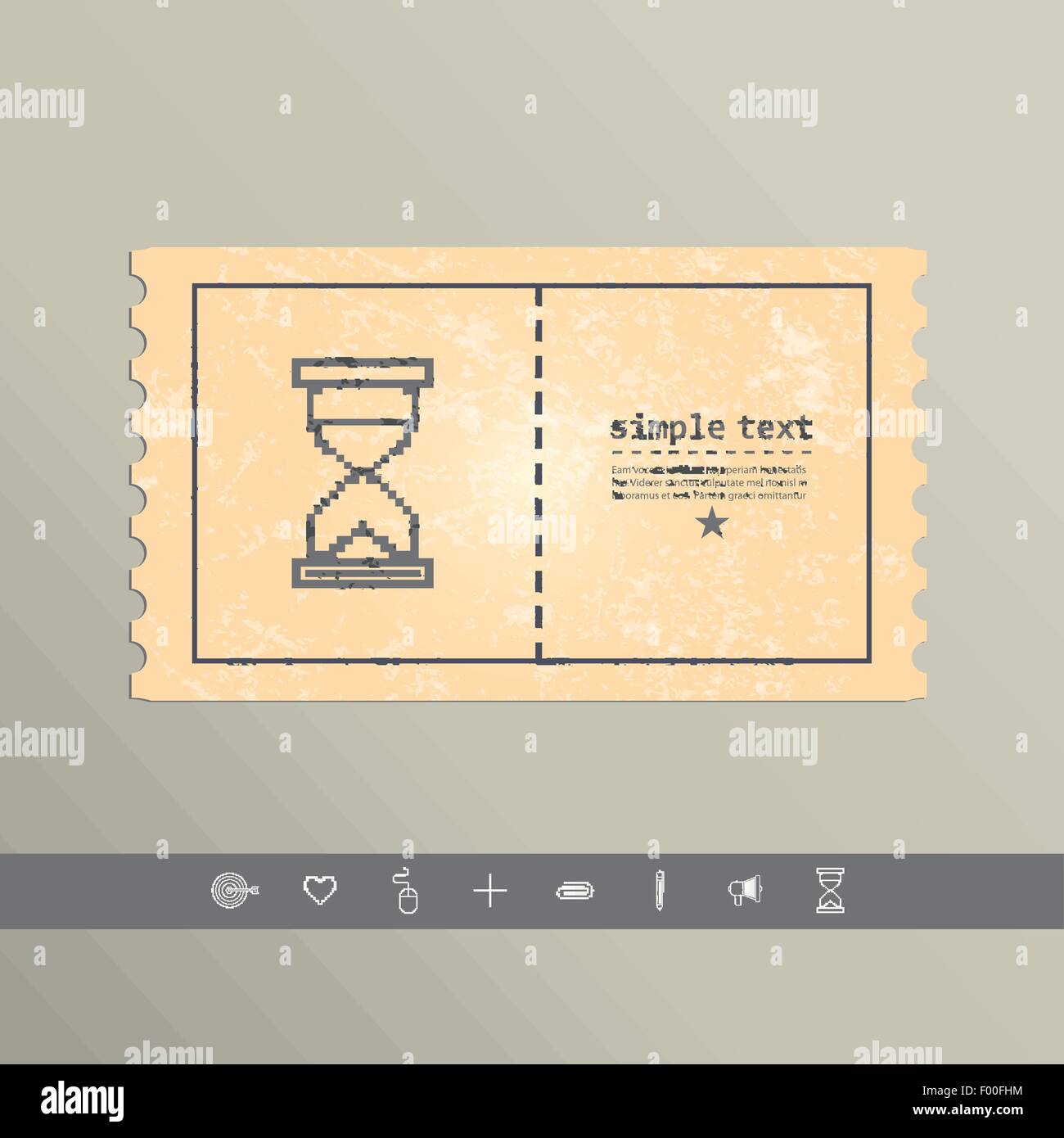 Simple stylish pixel icon hourglass. Vector design Stock Vector Image ...