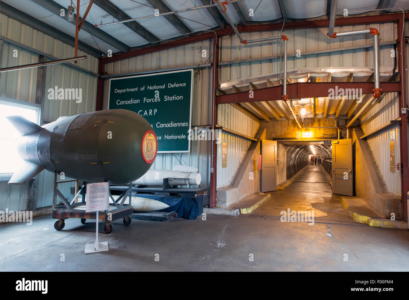 Canada,Ontario,Carp,Diefenbunker, Canada's Cold War Museum,atom bomb and blast tunnel Stock Photo