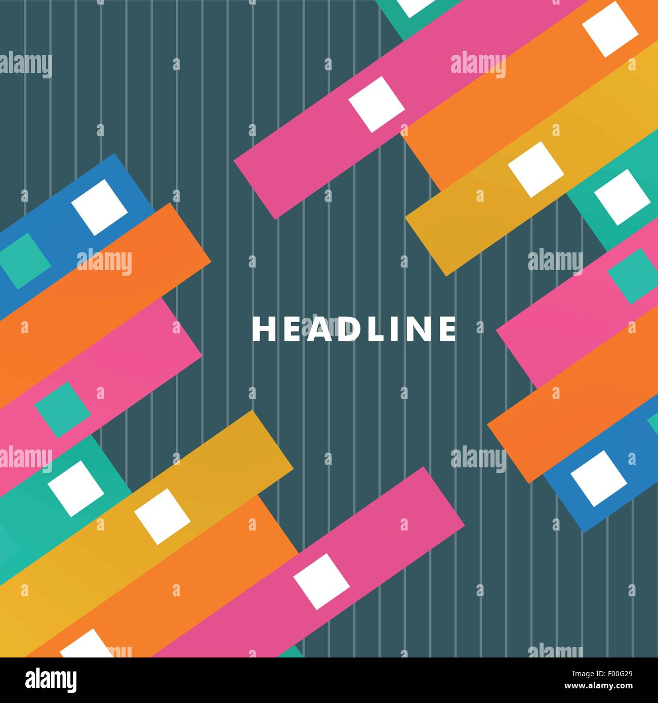 Vector illustration of abstract squares and lines Stock Vector Image ...