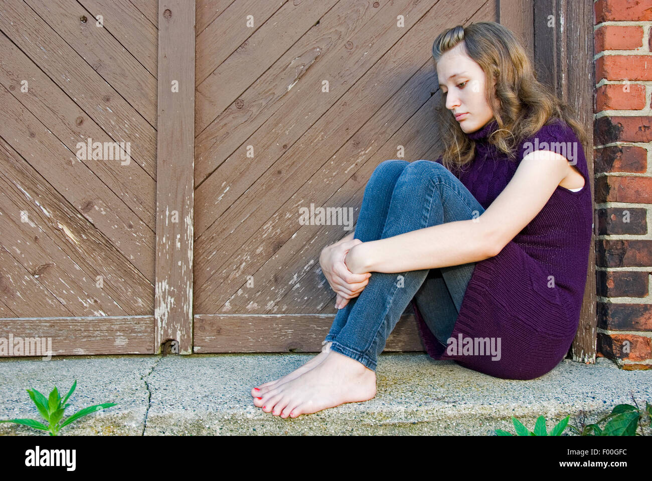 Barefoot homeless hi-res stock photography and images - Alamy