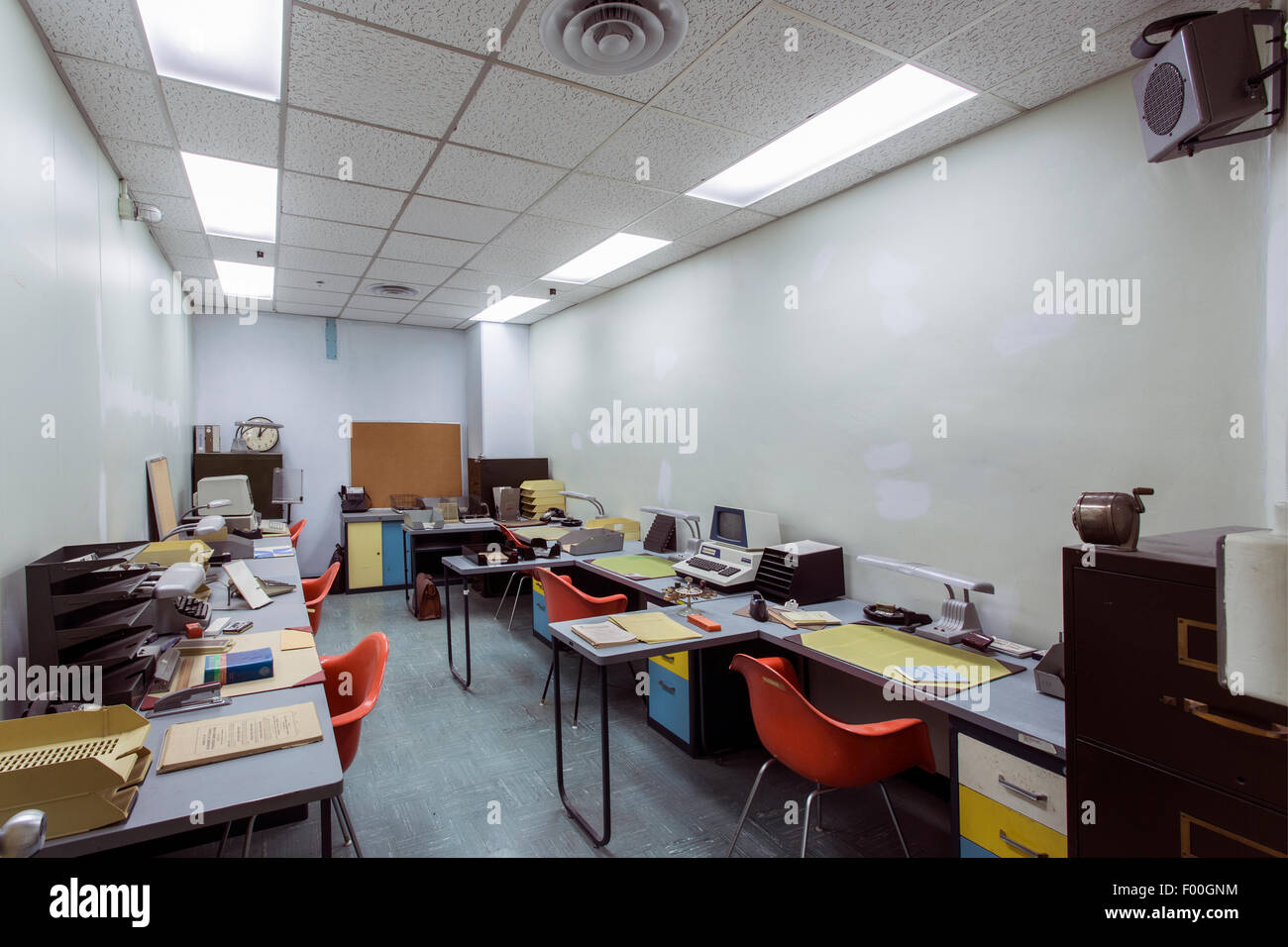 Canada,Ontario,Carp,Diefenbunker, Canada's Cold War Museum,office space Stock Photo