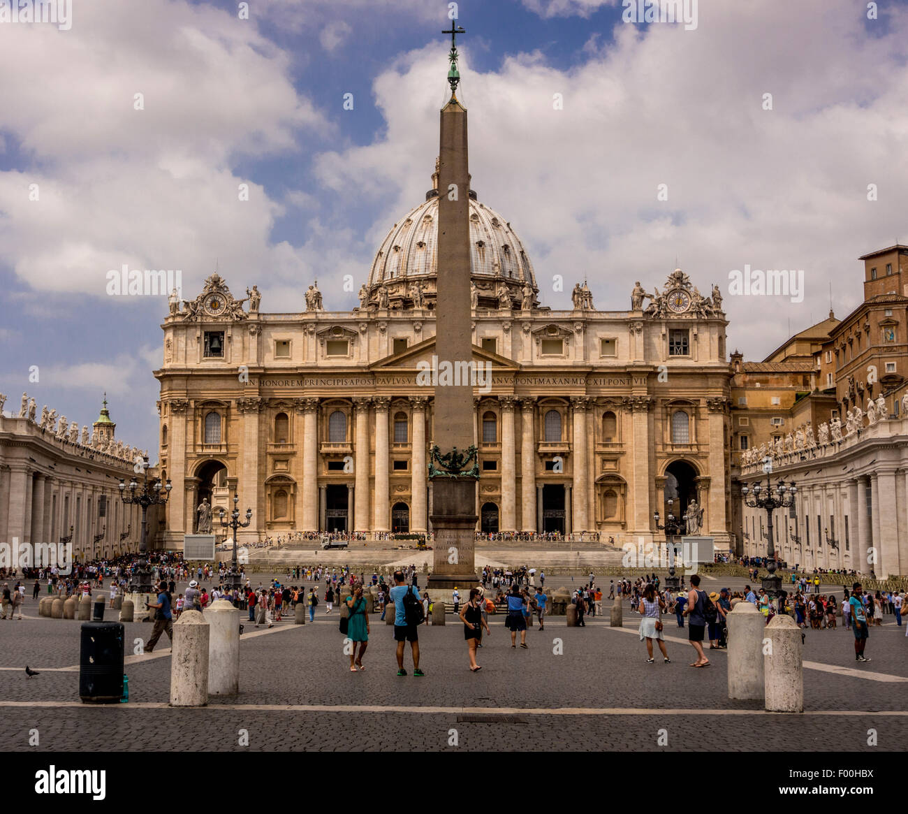 St Peter's basilica, St Peters Square. Vatican City, Rome. Italy. Stock Photo