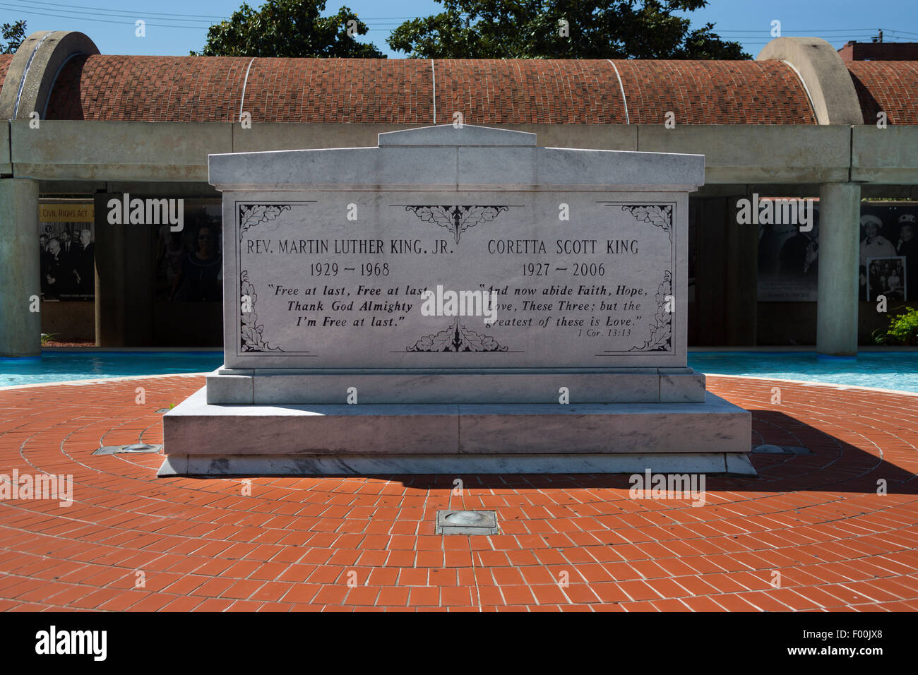TOMB OF MARTIN AND CORETTA SCOTT KING REFLECTING POOL REVEREND DOCTOR ...
