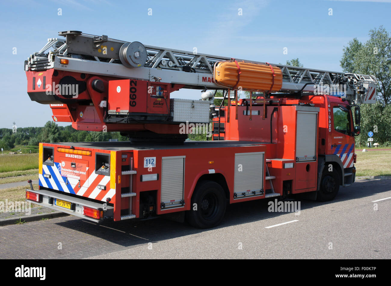 Ladderwagen Brandweer Velsen Unit 6602 Photo - Alamy
