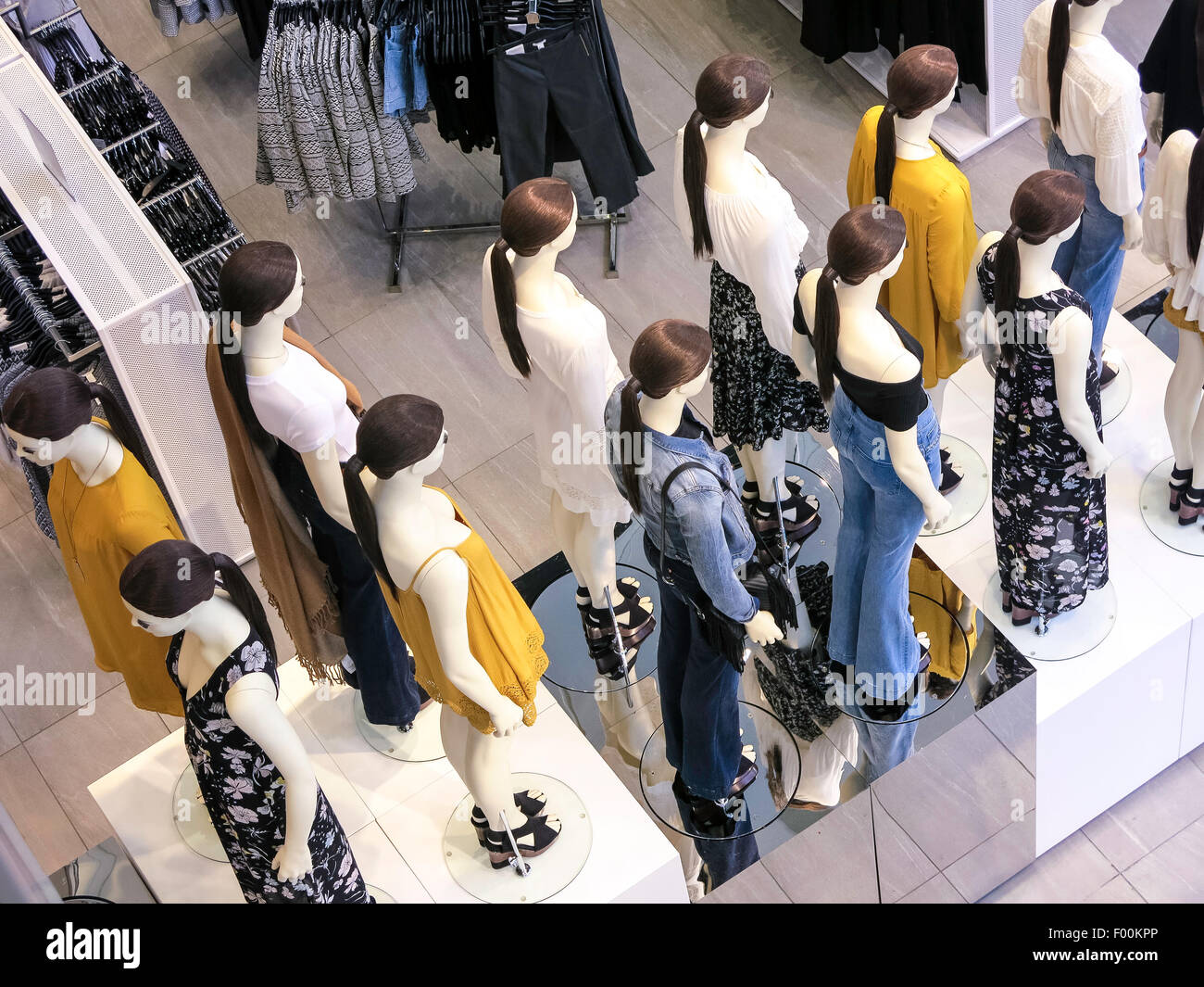 Main Floor, H&M Clothing Store Interior in Herald Square, NYC, USA Stock Photo Alamy