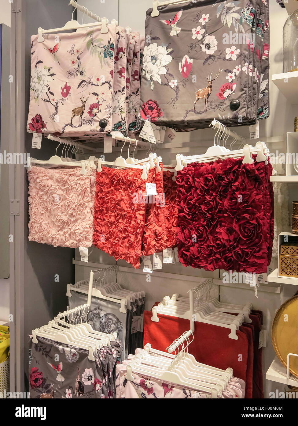 Linen Dinner Napkins, H&M Clothing Store Interior in Herald Square, NYC