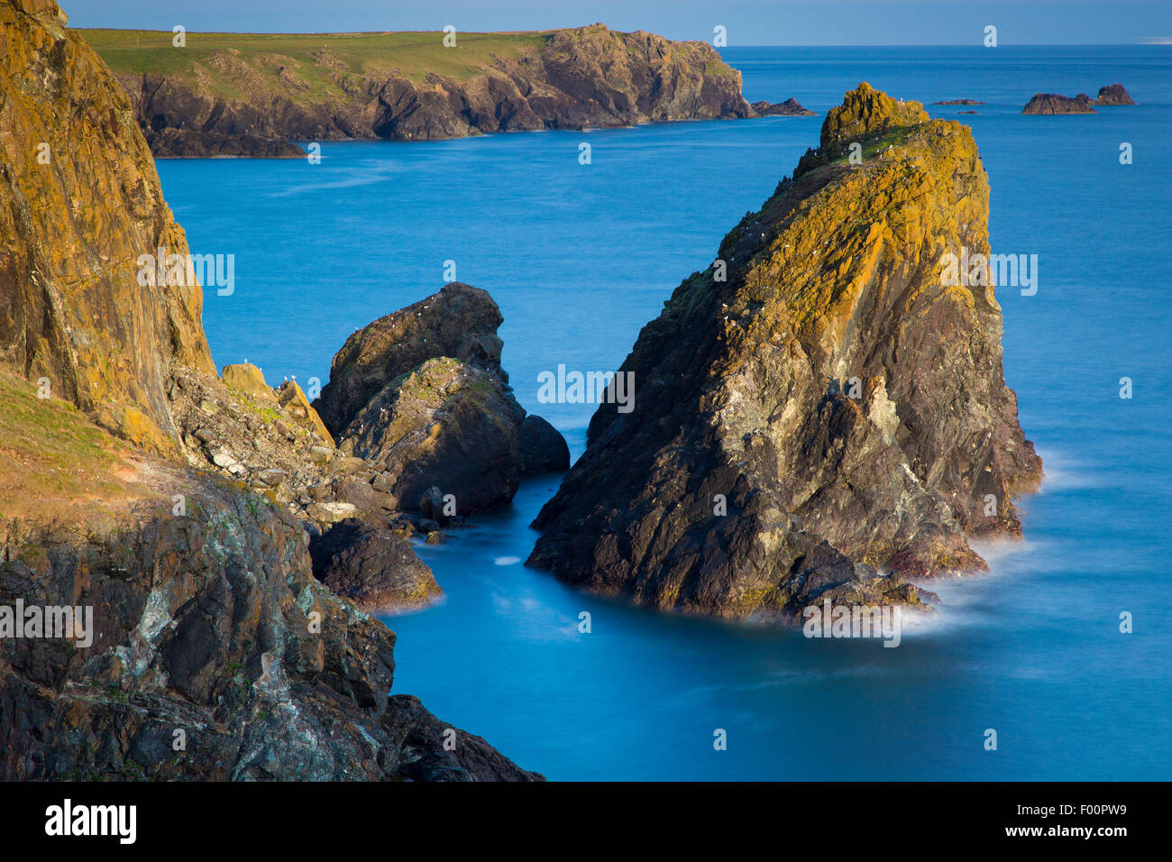 Rocky coastline near Lizard, Cornwall, England Stock Photo