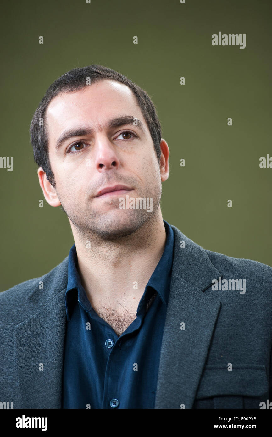 Brazilian writer, translator and editor, Daniel Galera, appearing at the Edinburgh International Book Festival. Stock Photo