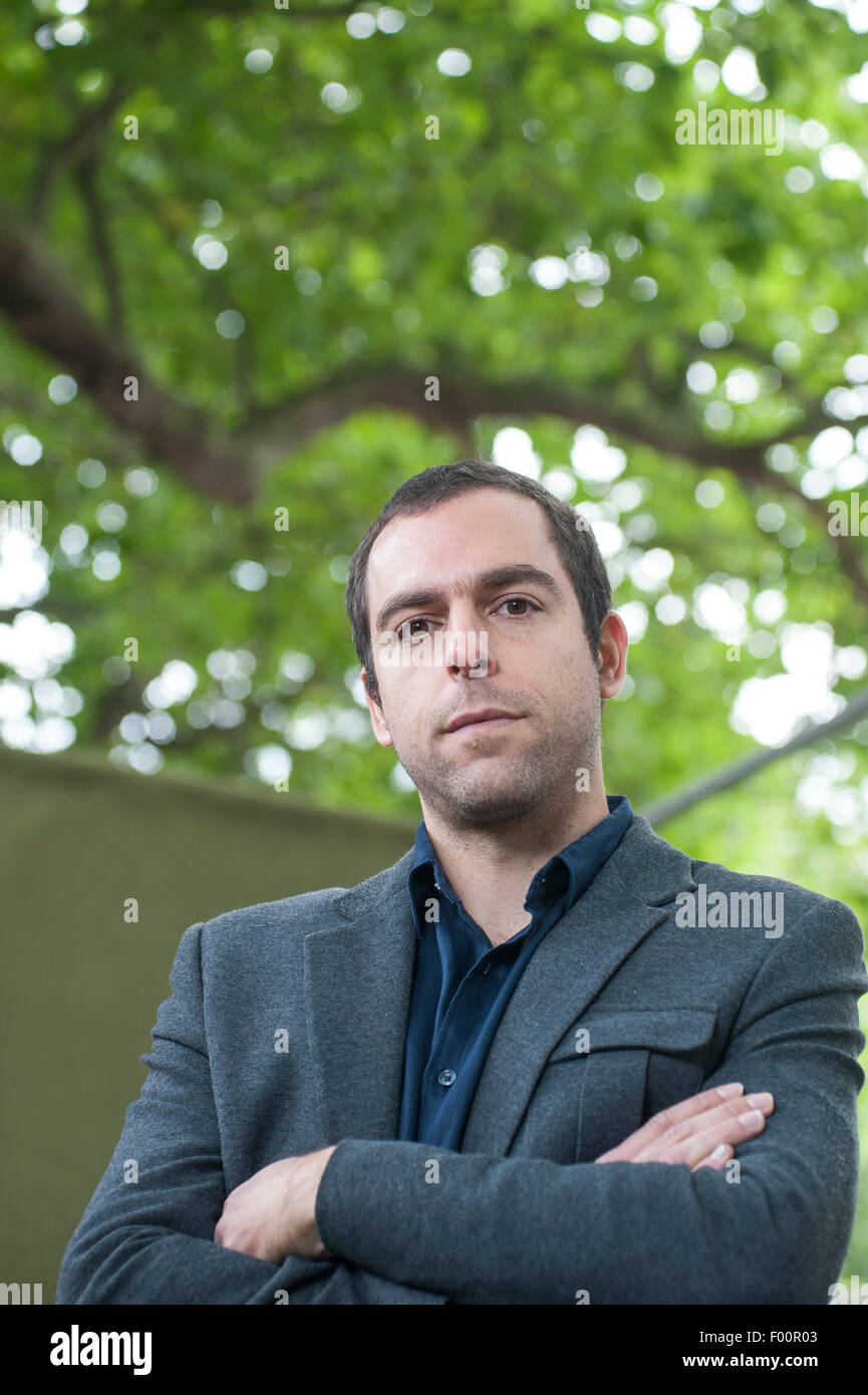 Brazilian writer, translator and editor, Daniel Galera, appearing at the Edinburgh International Book Festival. Stock Photo