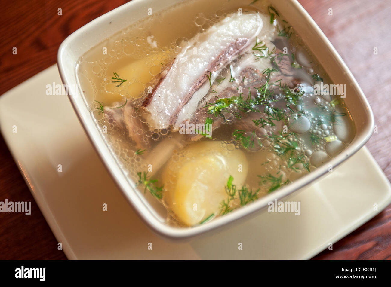 soup with lamb meat Stock Photo - Alamy