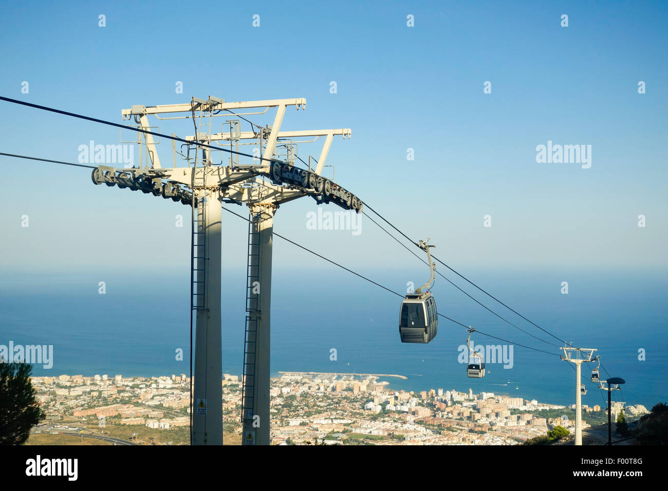 Cable car of Benalmadena teleferico Benalmadena, to the peak of Mount  Calamorro, Costa del Sol, Andalusia, Spain Stock Photo - Alamy