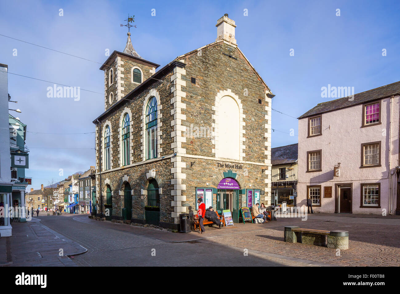 Keswick, Main Street, Lake District National Park, Cumbria, England, United Kingdom. Stock Photo