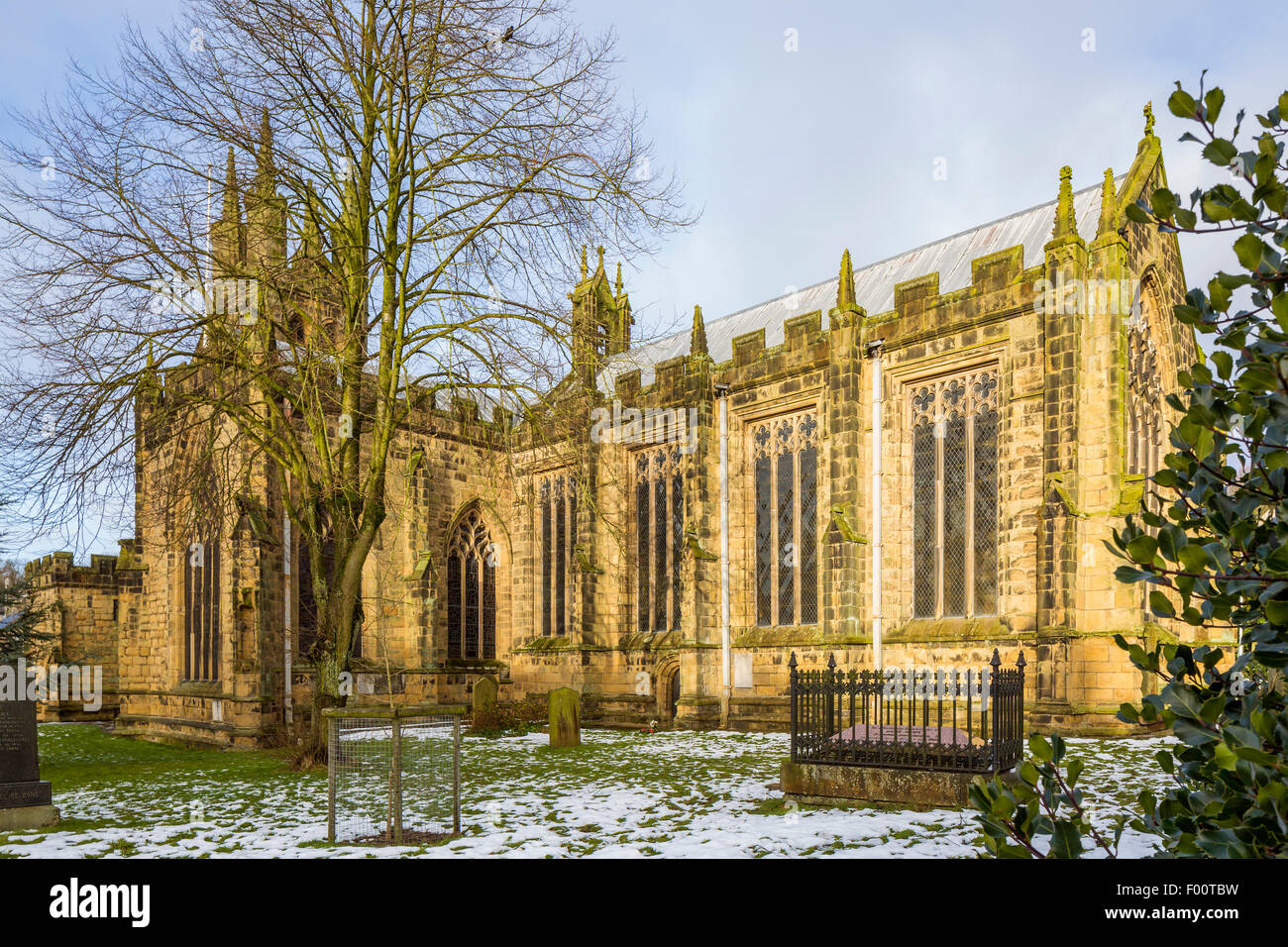 Cathedral of the Peak, Tideswell, Peak District National Park, Derbyshire, England, United Kingdom, Europe. Stock Photo