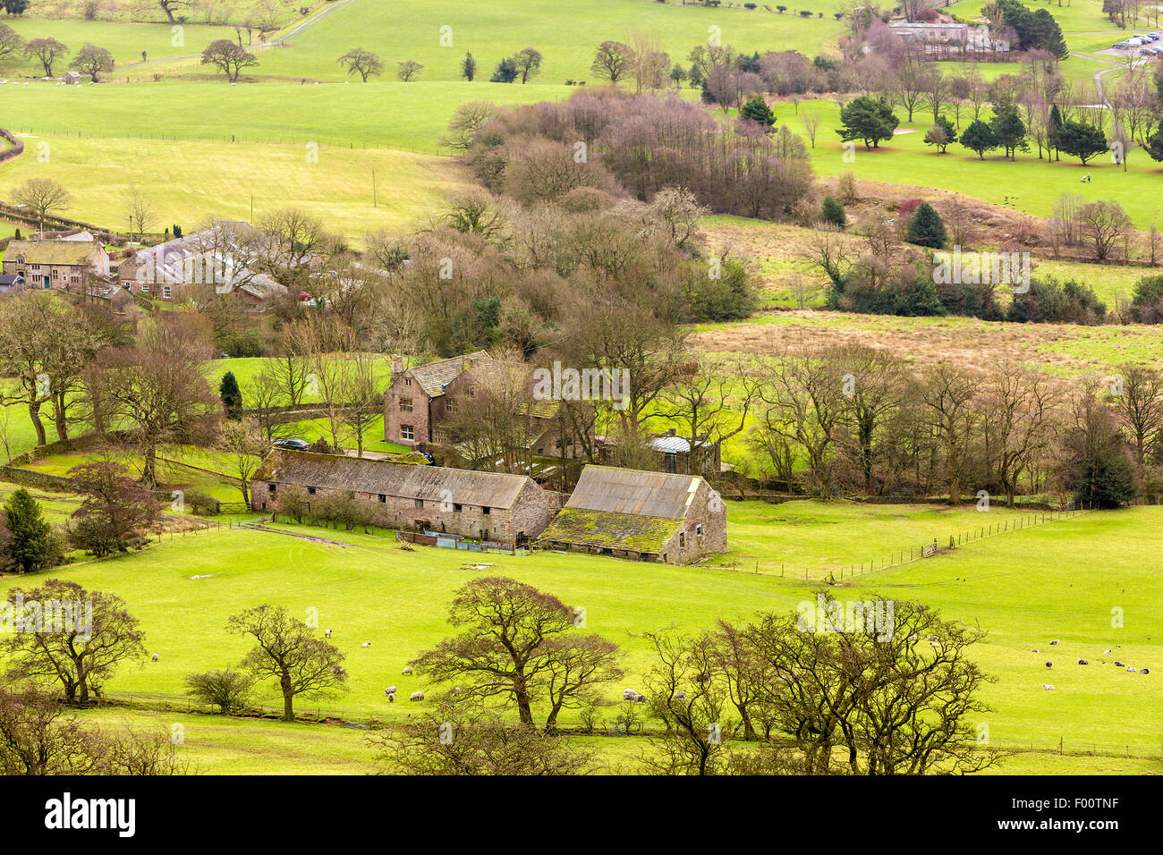View from Eccles Pike, Chapel-en-le-Frith, Derbyshire, England, United Kingdom, Europe. Stock Photo