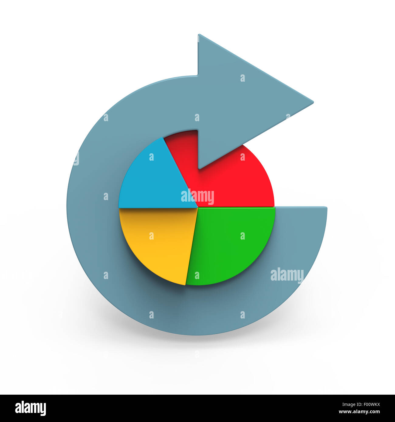 A colorful pie chart graph Stock Photo Alamy