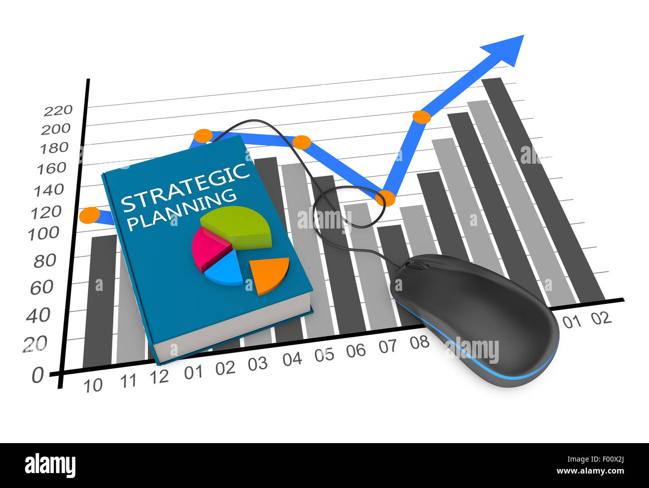 The book on strategic planning Stock Photo