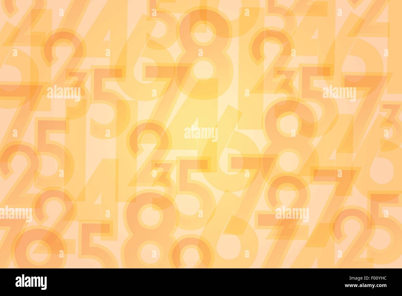 Orange numbers abstract EPS10 vector background Stock Vector Image