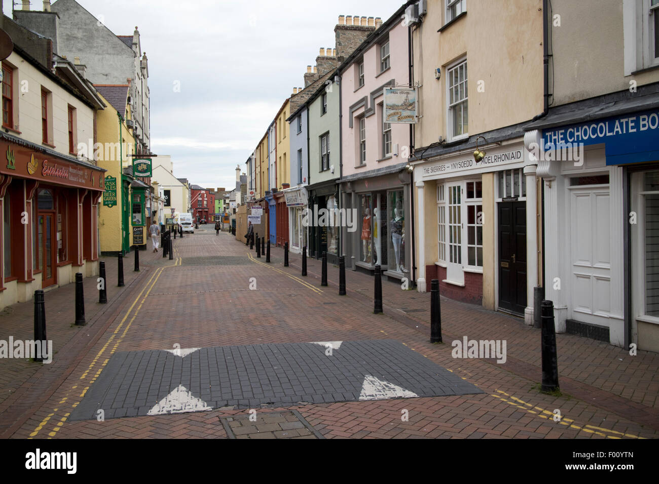 stanley street Holyhead town centre Anglesey Wales UK Stock Photo Alamy