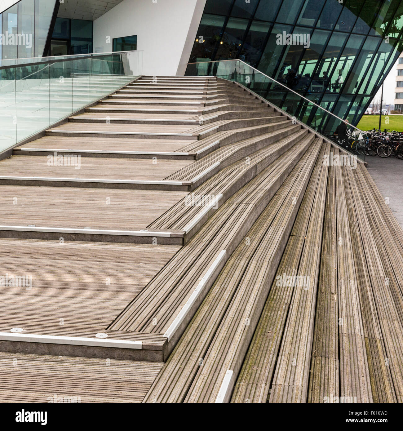 Entrance to the EYE film Institute in Amsterdam, designed by Delugan