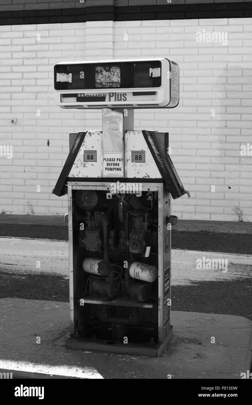 Old broken gas pump Stock Photo Alamy