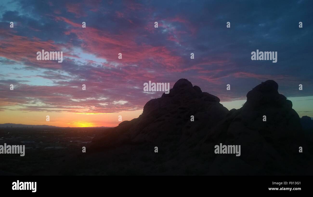 Sonoran desert sunset panorama hi-res stock photography and images - Alamy