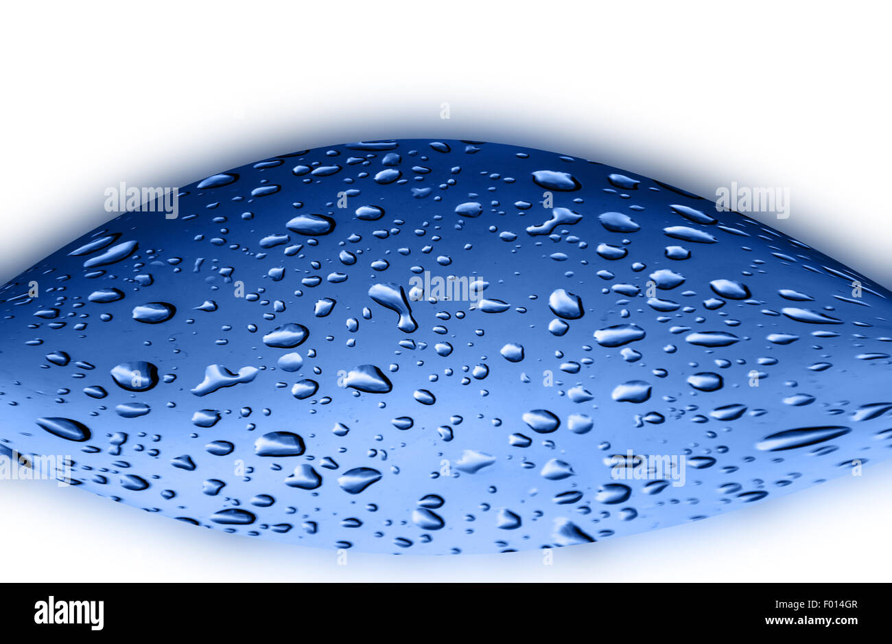 abstract blue color texture background with drop water Stock Photo