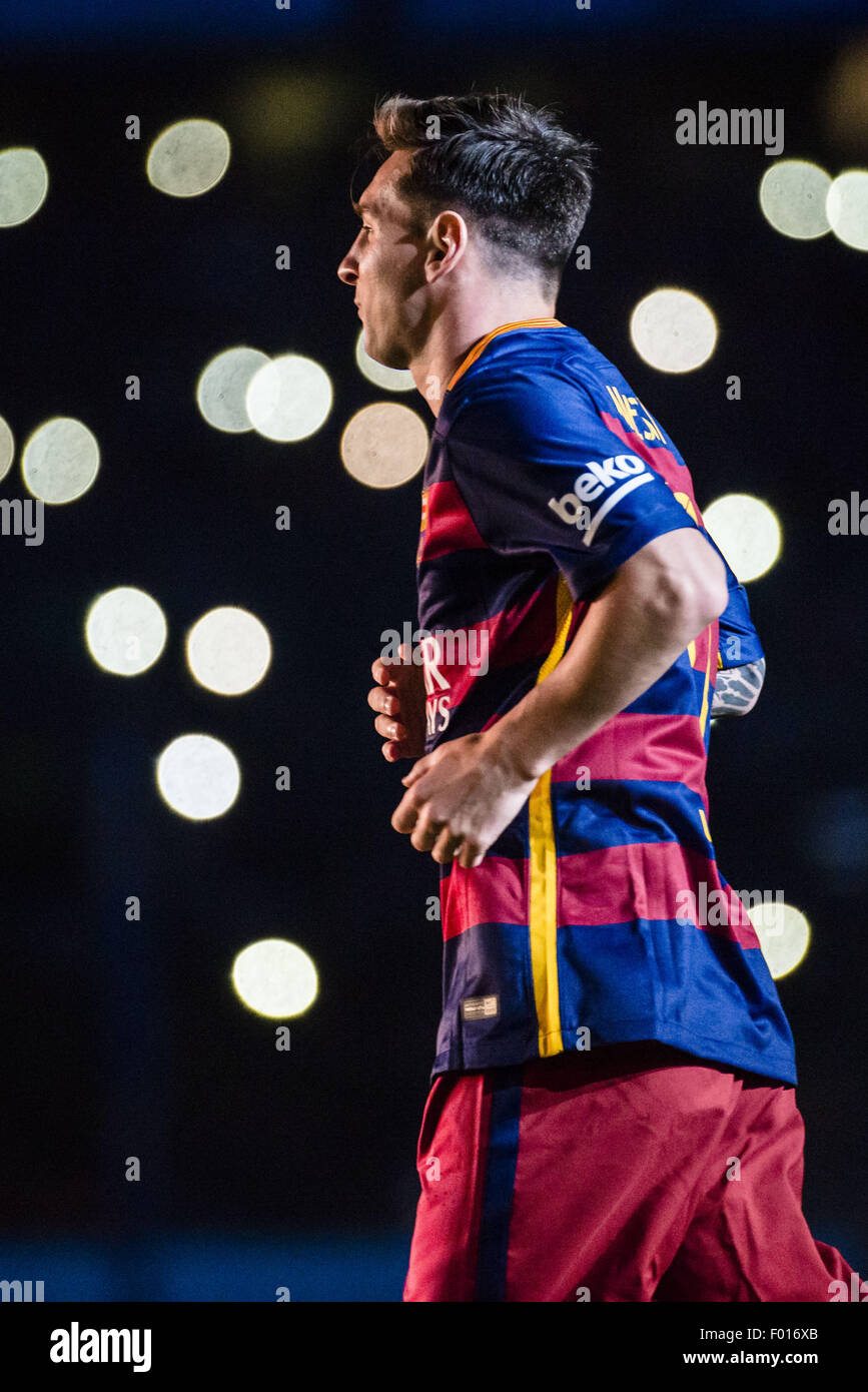 Barcelona, Catalonia, Spain. 5th Aug, 2015. FC Barcelona's forward MESSI is presented to the fans ahead of the 50th Gamper Trophy at Barcelona's Camp Nou stadium. Credit:  Matthias Oesterle/ZUMA Wire/Alamy Live News Stock Photo