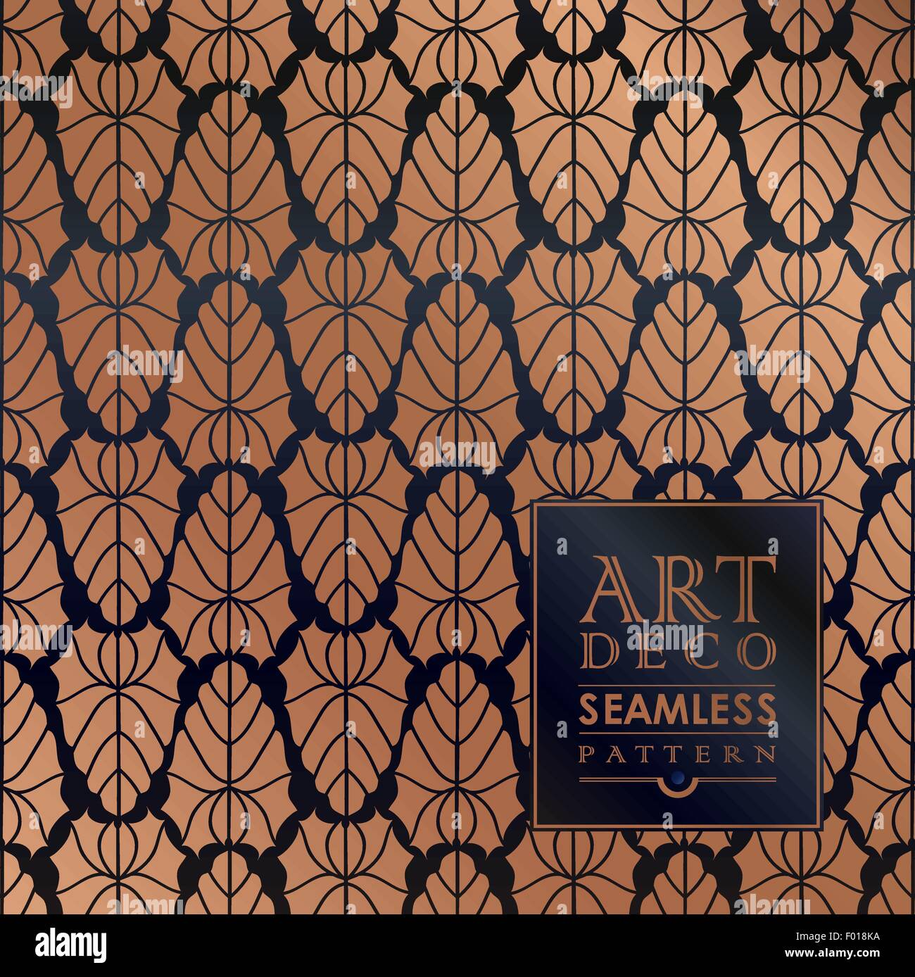 Art Deco Seamless Vintage Wallpaper Pattern Stock Vector Image Art Alamy