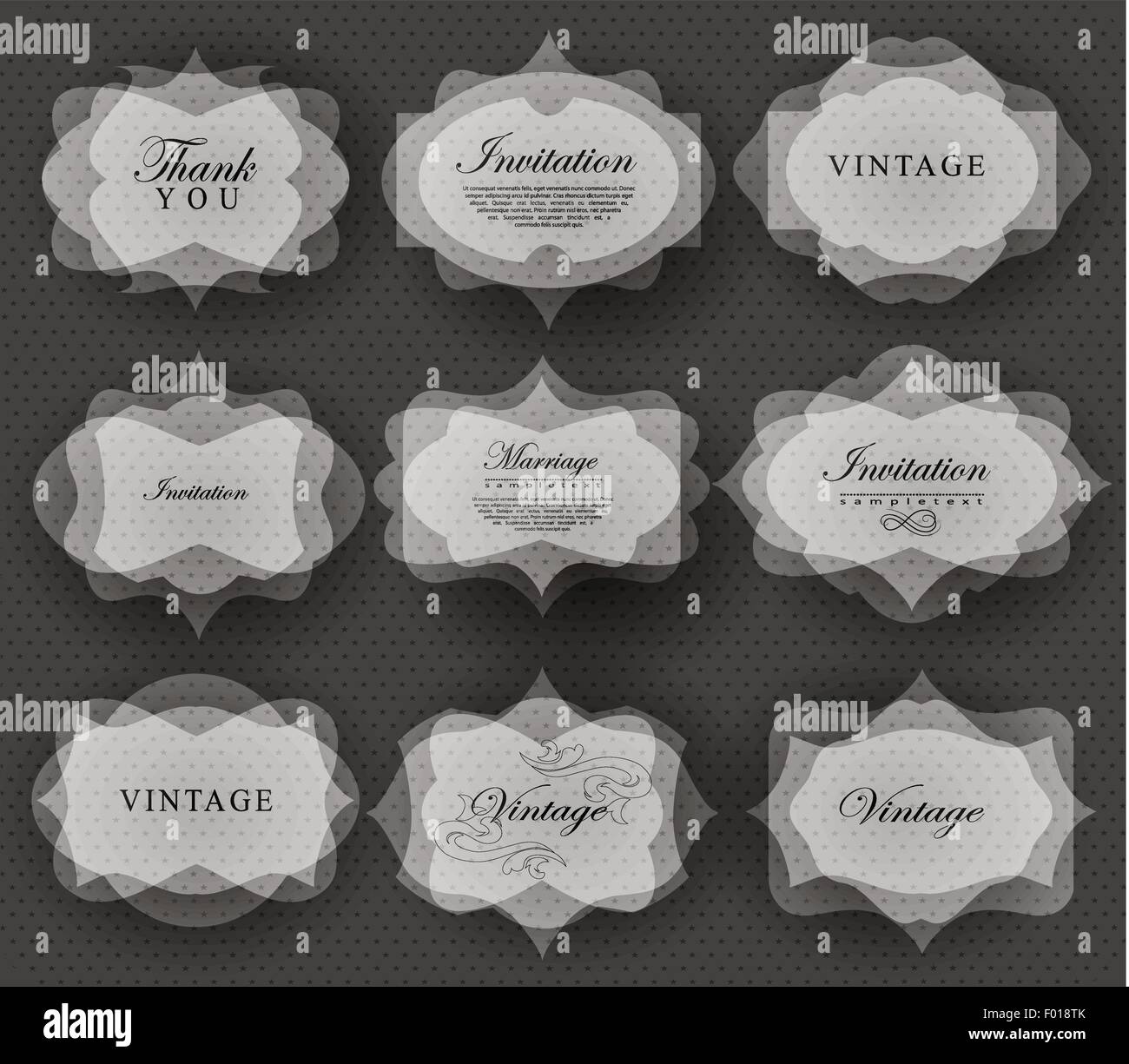 Retro Invitation Shape invitation card in retro style Stock Vector Image & Art - Alamy