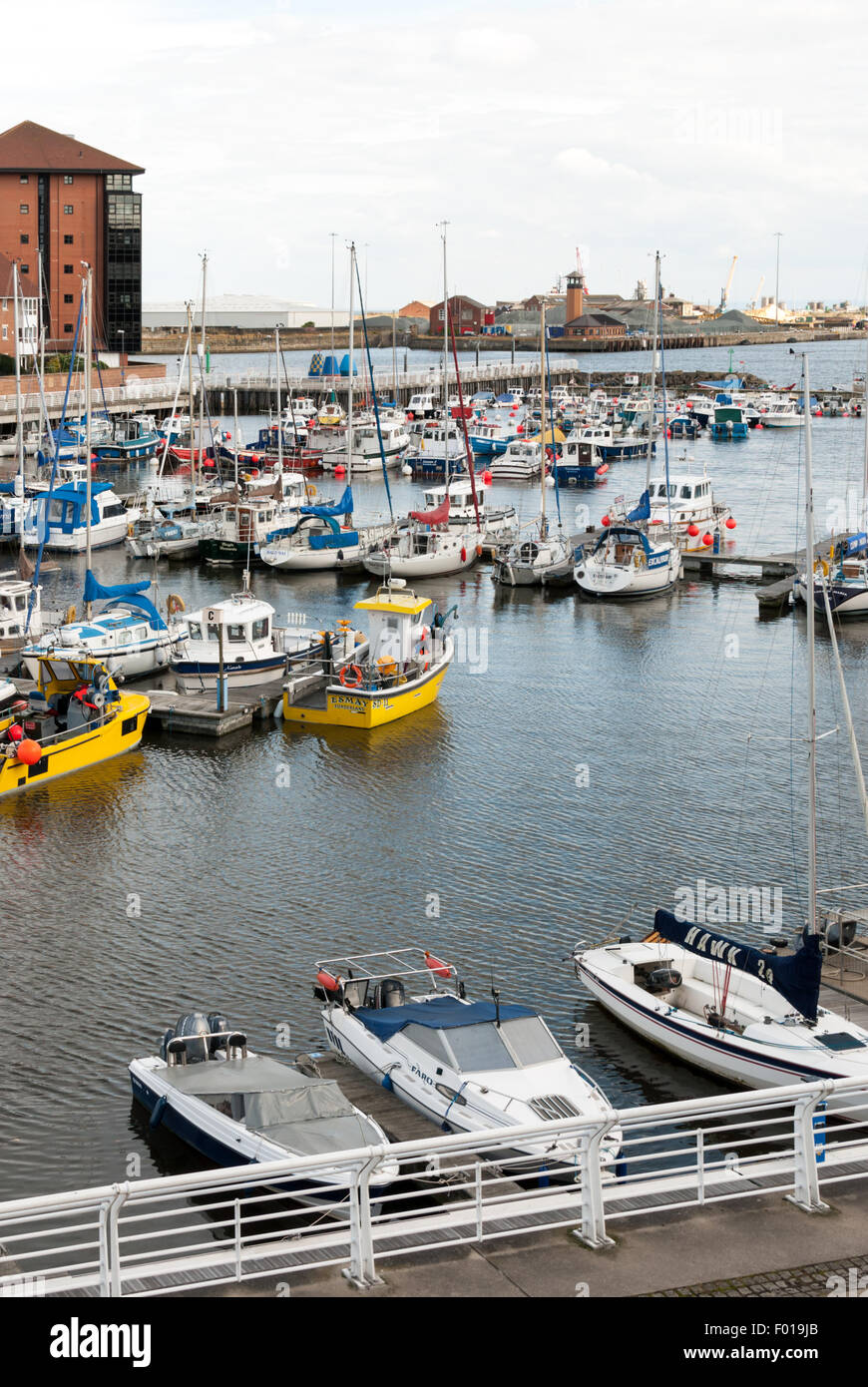Boats at Sunderland Marina, Sunderland Stock Photo Alamy