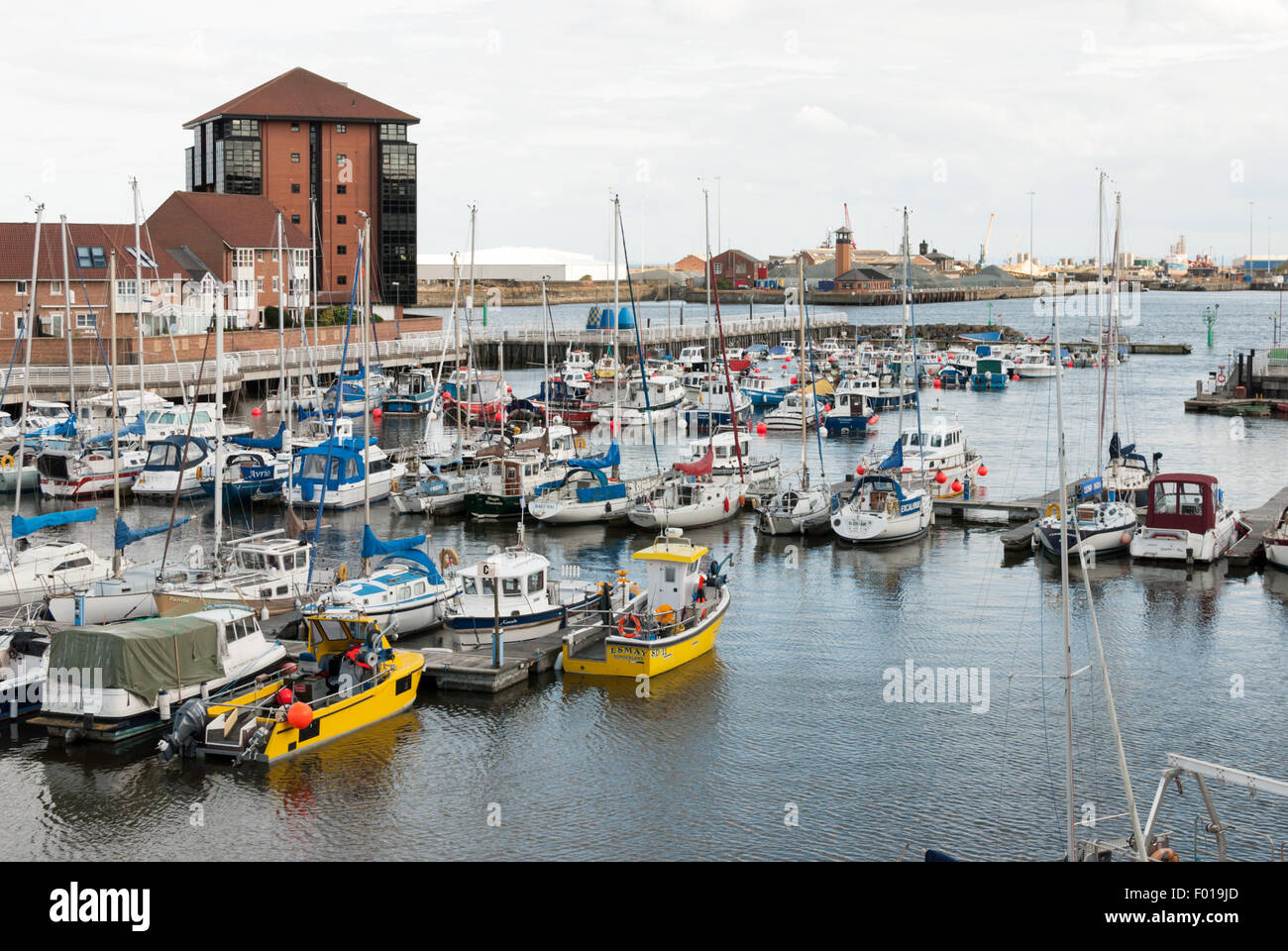 Boats at Sunderland Marina, Sunderland Stock Photo Alamy