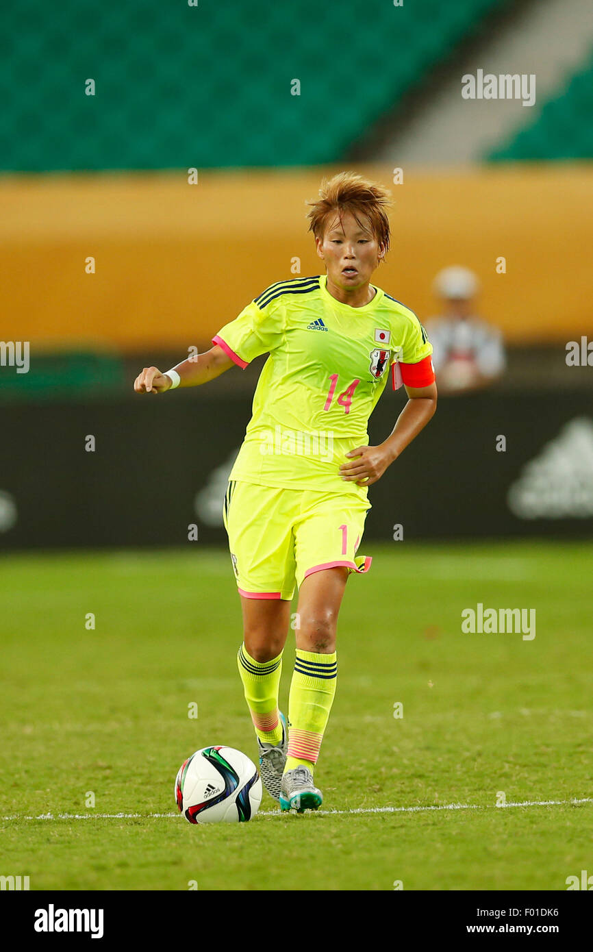 Wuhan, China. 4th Aug, 2015. Asuna Tanaka (JPN) Football/Soccer : EAFF Women's East Asian Cup 2015 match between Japan 1-2 South Korea at Wuhan Sports Center Stadium in Wuhan, China . © AFLO/Alamy Live News Stock Photo
