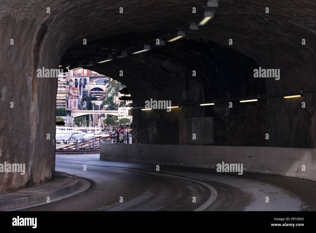 A small road tunnel in Monte Carlo, Monaco Stock Photo Alamy