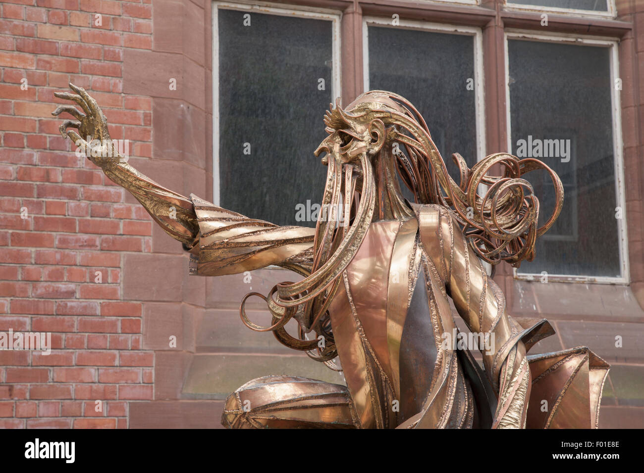 Contemporary Art Sculpture at Liverpool University, England, UK Stock