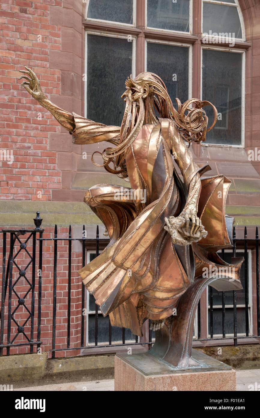 Contemporary Art Sculpture at Liverpool University, England, UK Stock