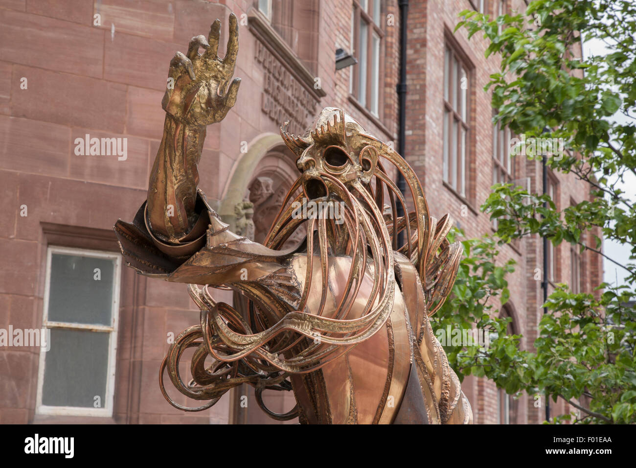 Contemporary Art Sculpture at Liverpool University, England, UK Stock