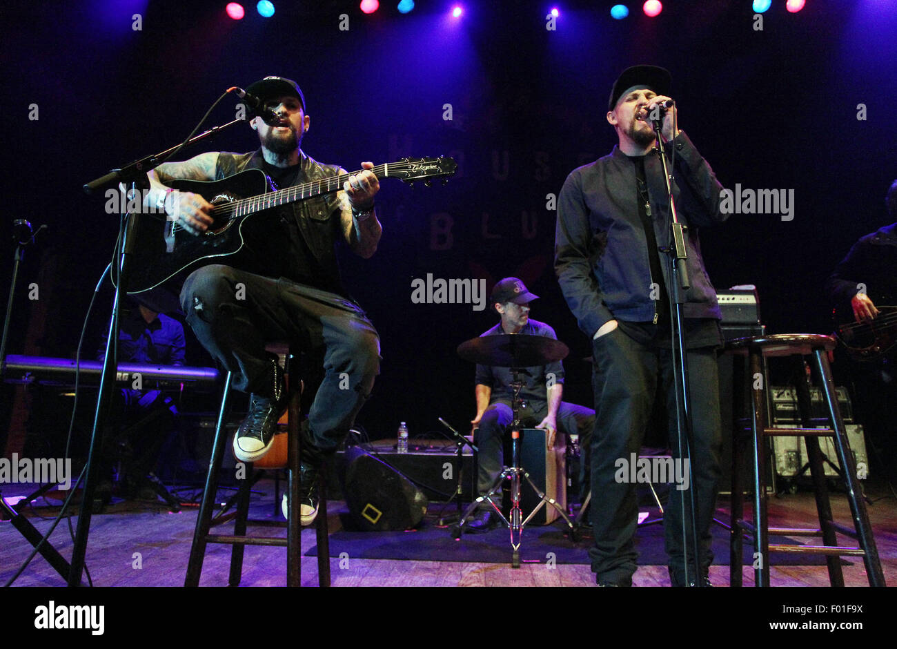 The Imagine Ball presented by John Terzian & Randall Kaplan benefiting Imagine LA - Inside  Featuring: Joel Madden, Benji Madden Where: West Hollywood, California, United States When: 05 Jun 2015 Stock Photo