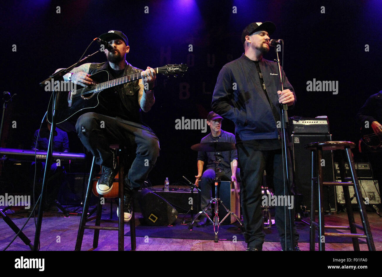 The Imagine Ball presented by John Terzian & Randall Kaplan benefiting Imagine LA - Inside  Featuring: Joel Madden, Benji Madden Where: West Hollywood, California, United States When: 04 Jun 2015 Stock Photo