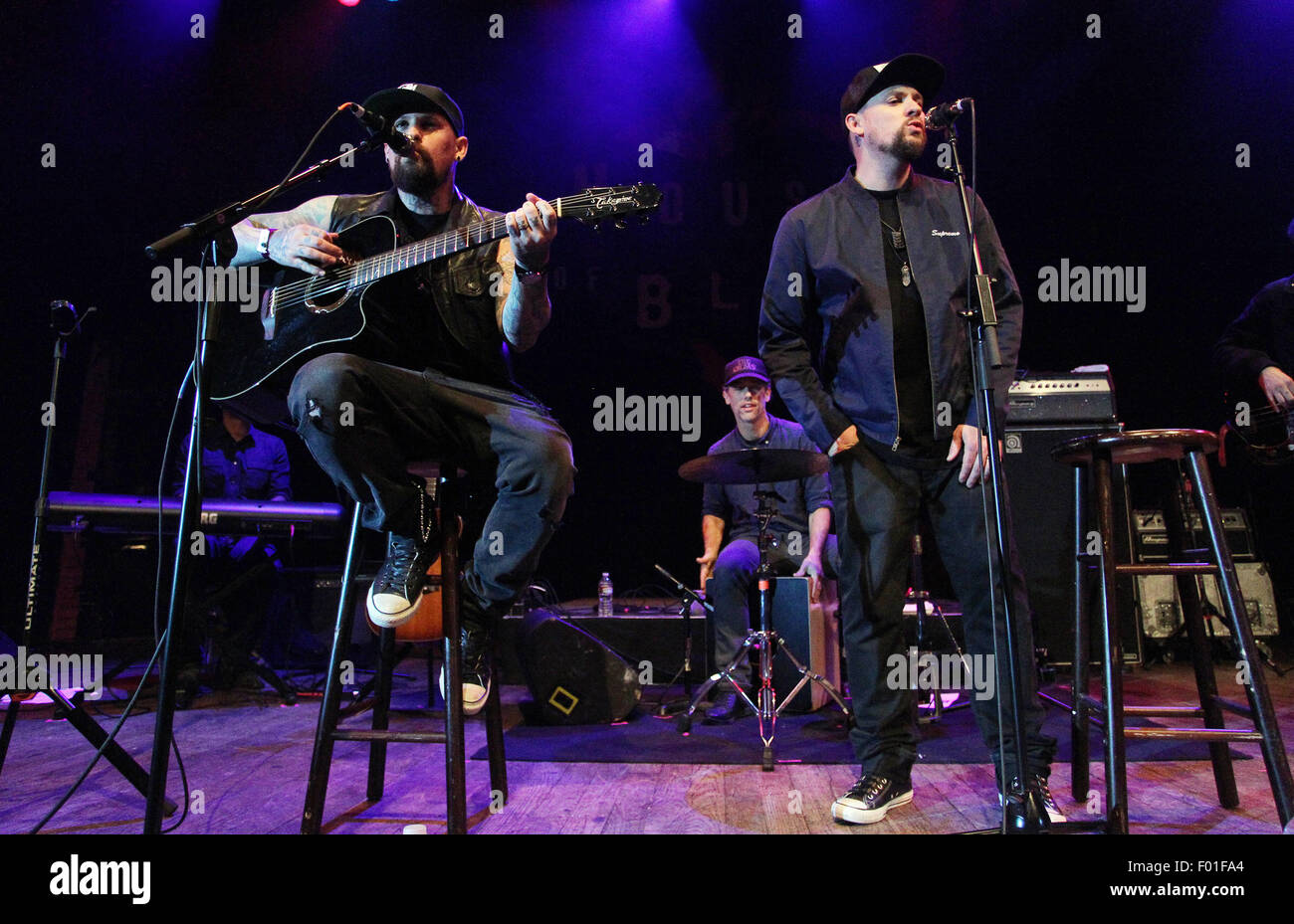 The Imagine Ball presented by John Terzian & Randall Kaplan benefiting Imagine LA - Inside  Featuring: Joel Madden, Benji Madden Where: West Hollywood, California, United States When: 05 Jun 2015 Stock Photo