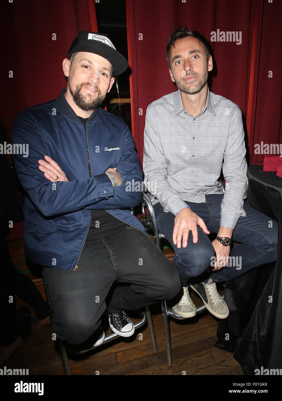 The Imagine Ball presented by John Terzian & Randall Kaplan benefiting Imagine LA - Inside  Featuring: Joel Madden, Guest Where: West Hollywood, California, United States When: 04 Jun 2015 Stock Photo